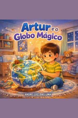 Capa do livro Artur e o Globo Mágico, de André Luiz Dias Lima