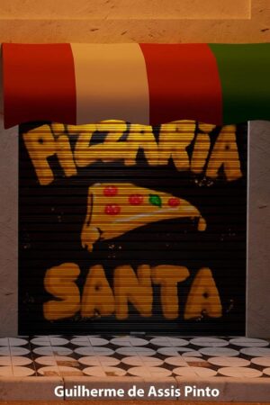 Capa do livro Pizzaria Santa, de Guilherme de Assis